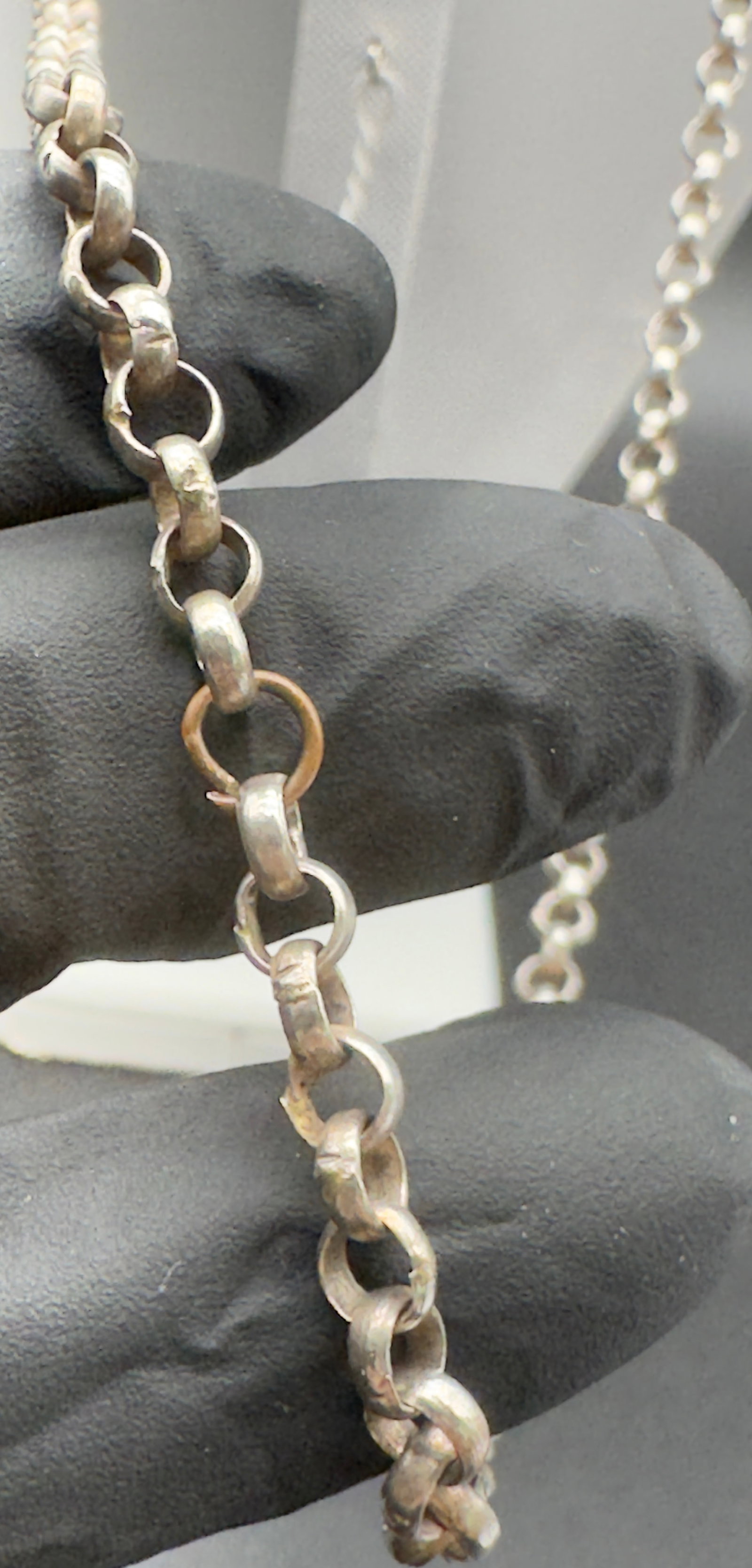 Vintage Chinese Silver Qilin Necklace - 16