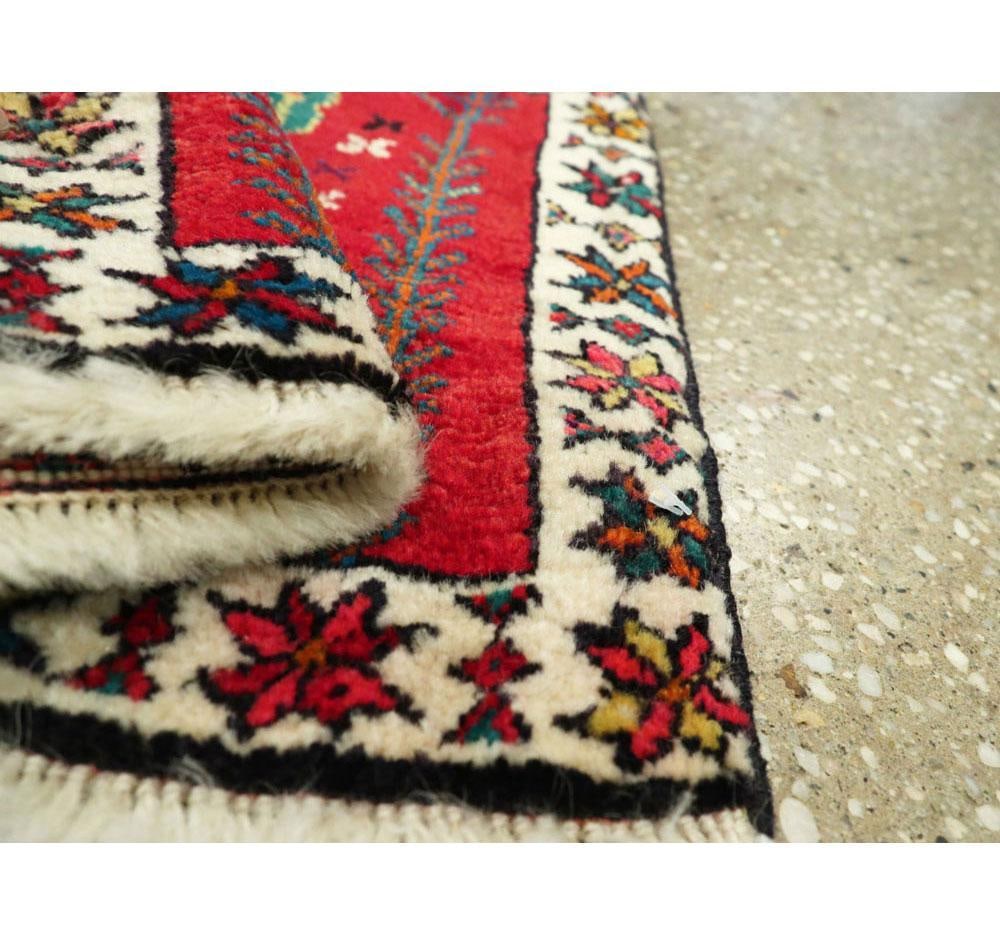 Galerie Shabab Collection Mid-20th Century Handmade Persian Shiraz Square Throw Rug - 5