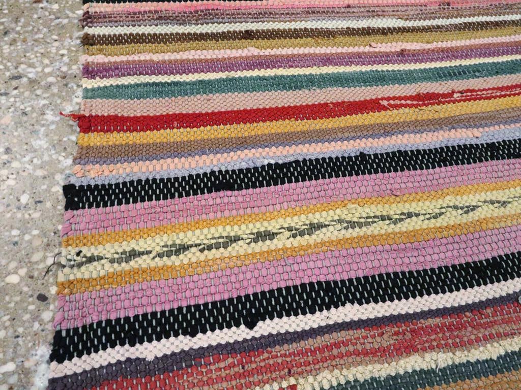 Galerie Shabab Collection Mid-20th Century American Rag Throw Rug - 4