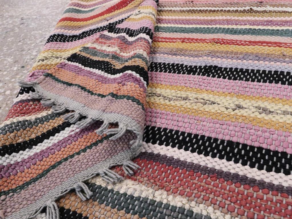 Galerie Shabab Collection Mid-20th Century American Rag Throw Rug - 7