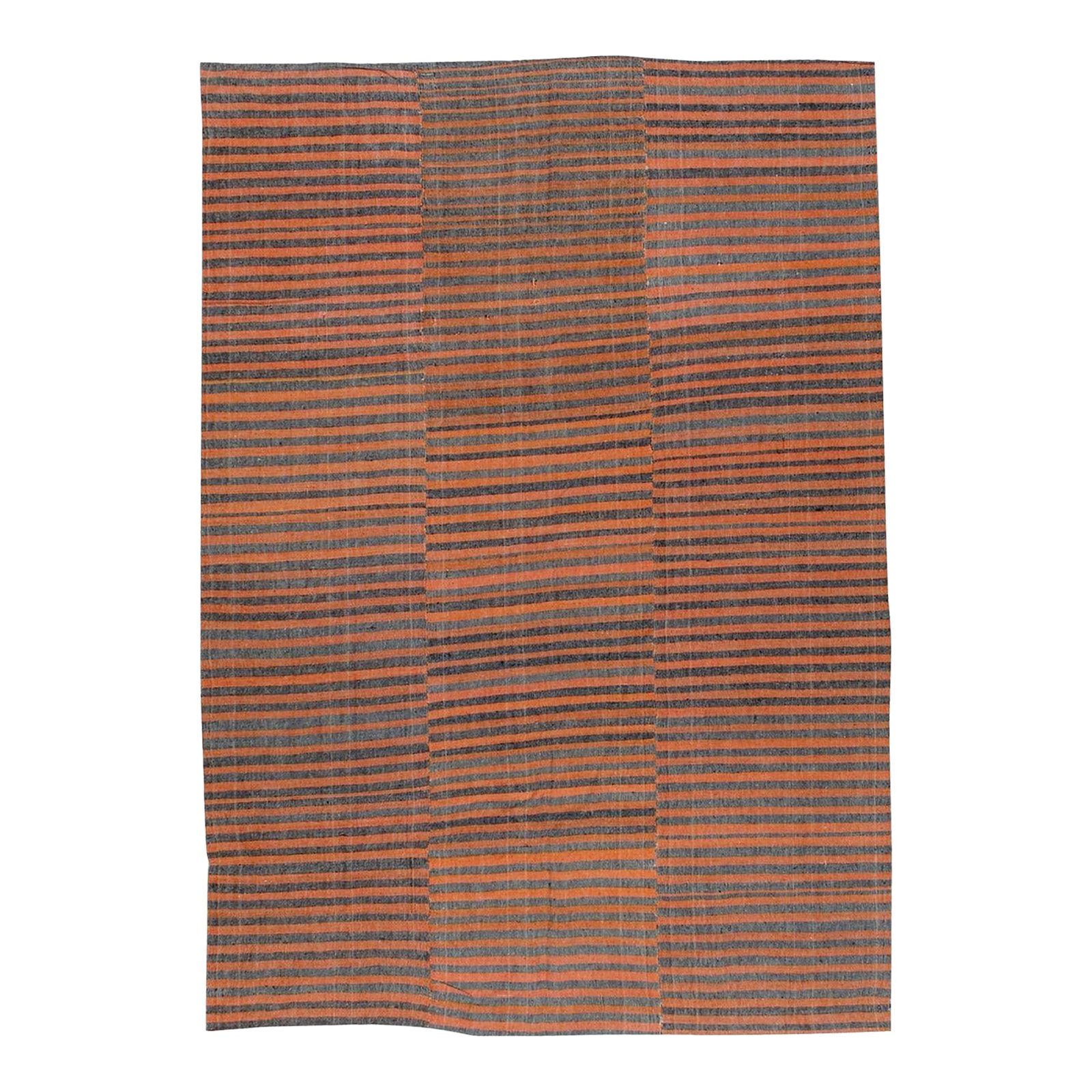 Galerie Shabab Collection Mid-20th Century Turkish Textile Flatweave Kilim Rug: A vintage Turkish flat-woven textile rug from the second quarter of the 20th century. Condition: Alterations: Original Condition Unaltered Imperfections: Some Imperfections Condition Notes: Good Origi