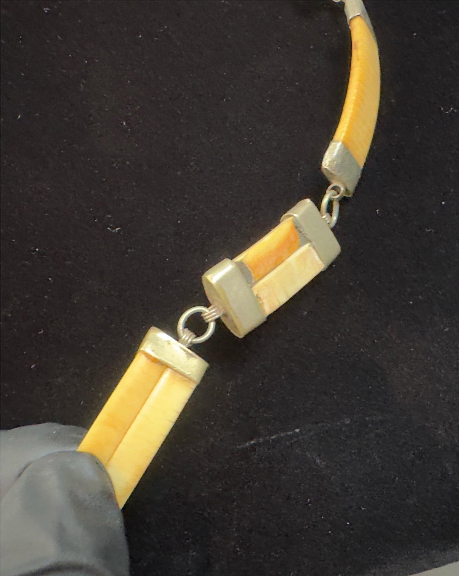 1960s African Wild Warthog Tusk Necklace - 2