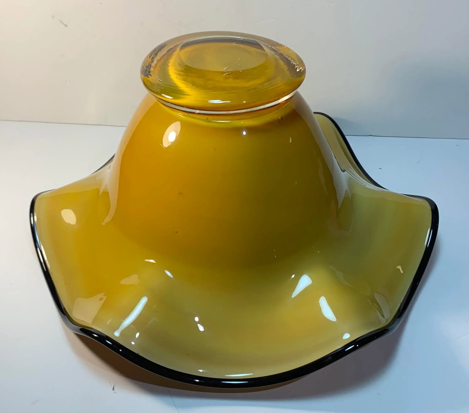 Multicolor Art Glass Decorative Centerpiece Bowl - 9