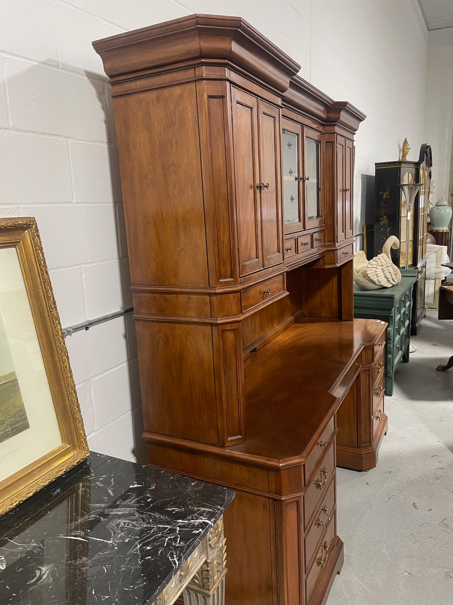 Mahogany Office Credenza - 12