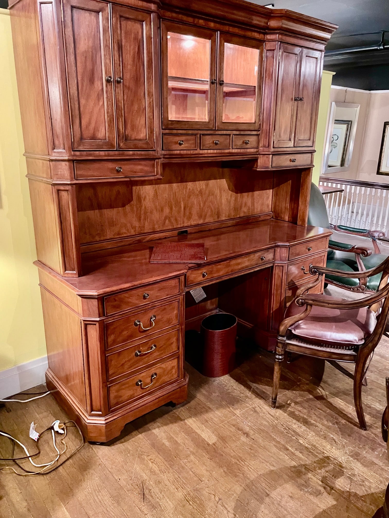 Mahogany Office Credenza - 13