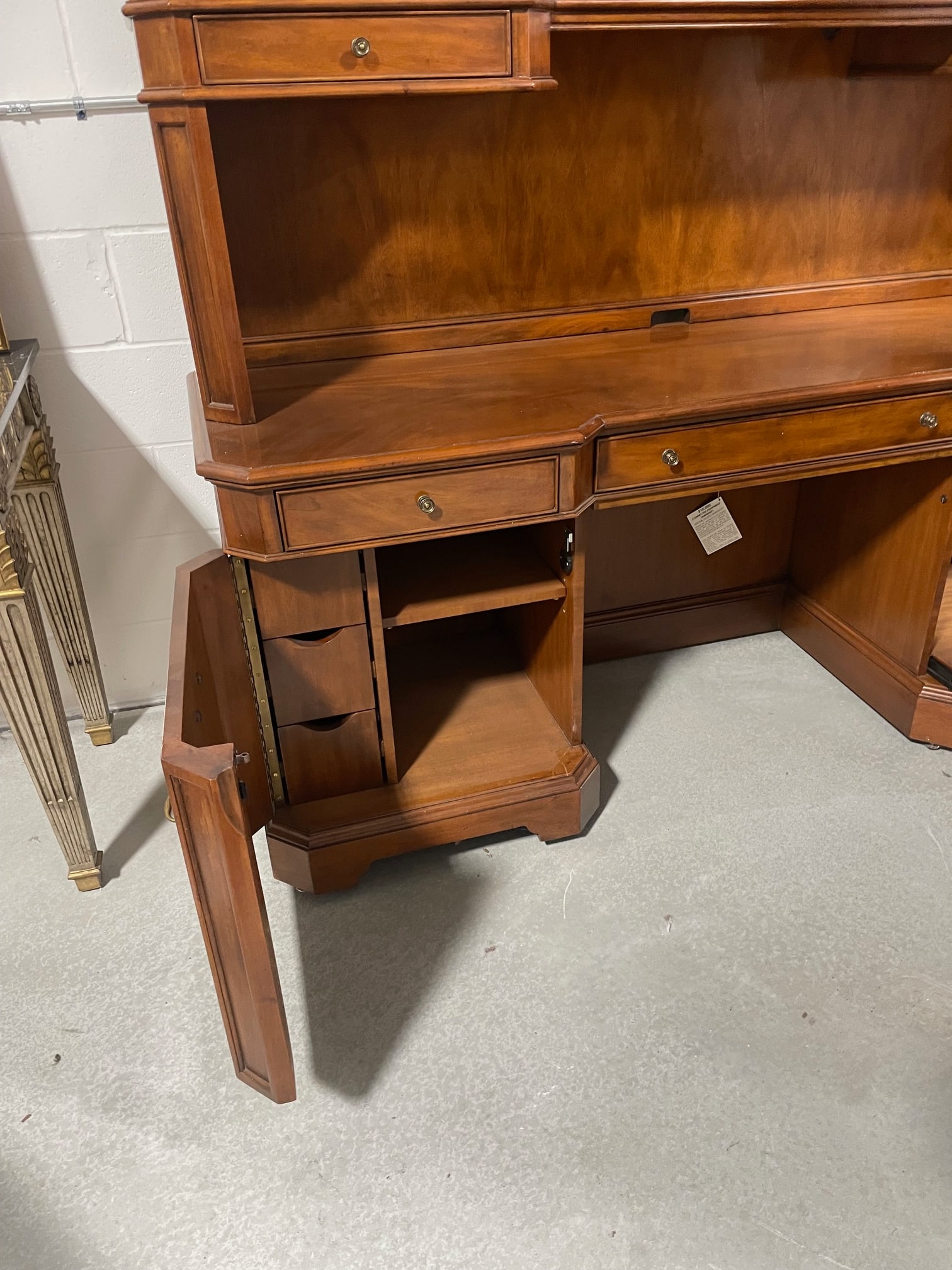 Mahogany Office Credenza - 4