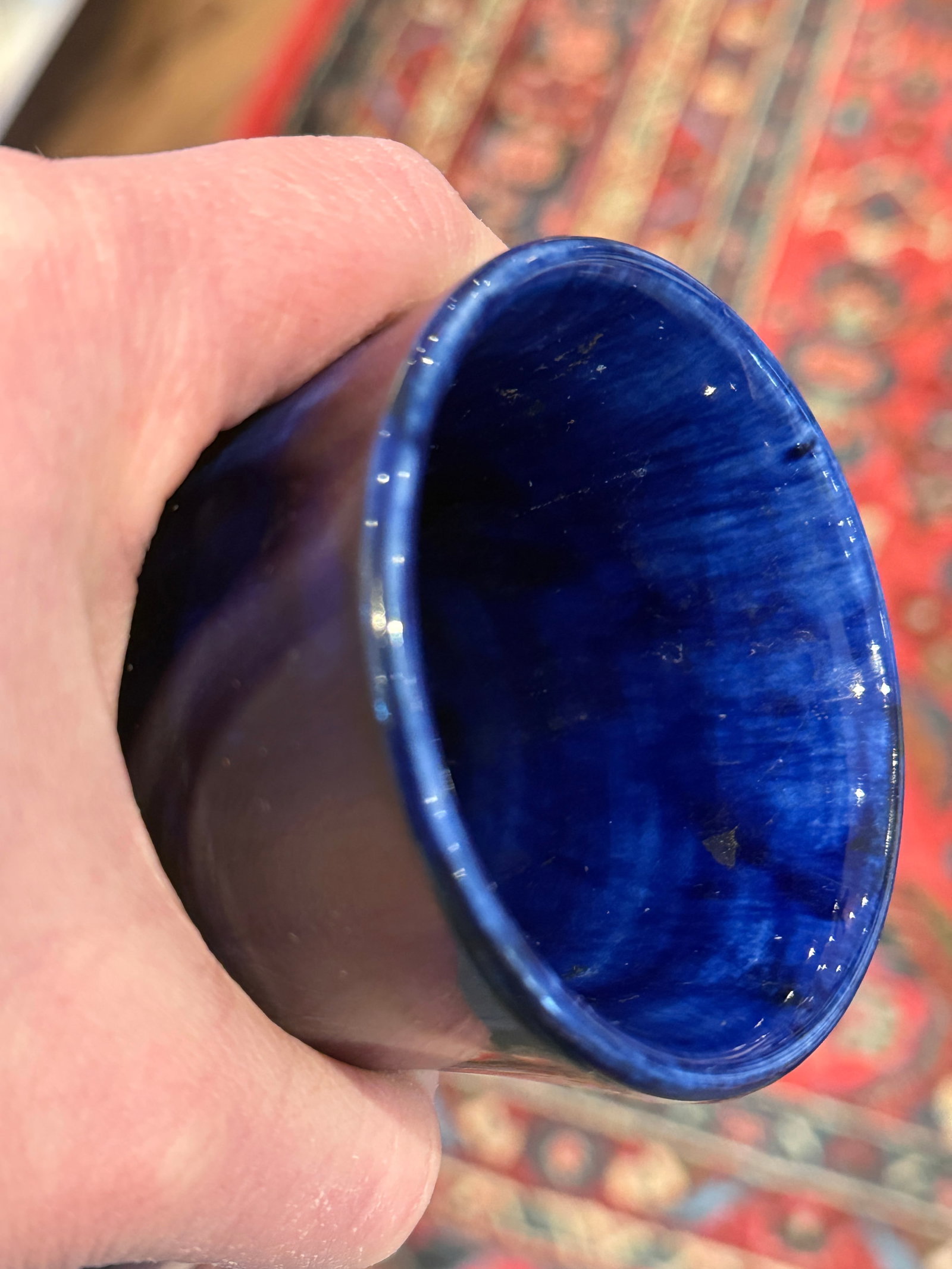 Vintage Moorcroft Pansy Vase 7 Inch Floral Design - 6