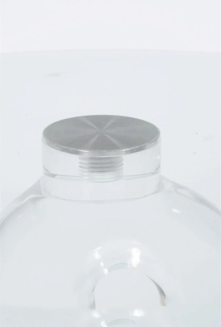 1980s Haziza Sculptural Glass Side Table - 4
