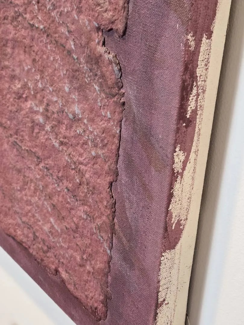 Jan Tips "Architectural Series #35" 1984 Mixed Media Abstract Diptych on Canvas - 9