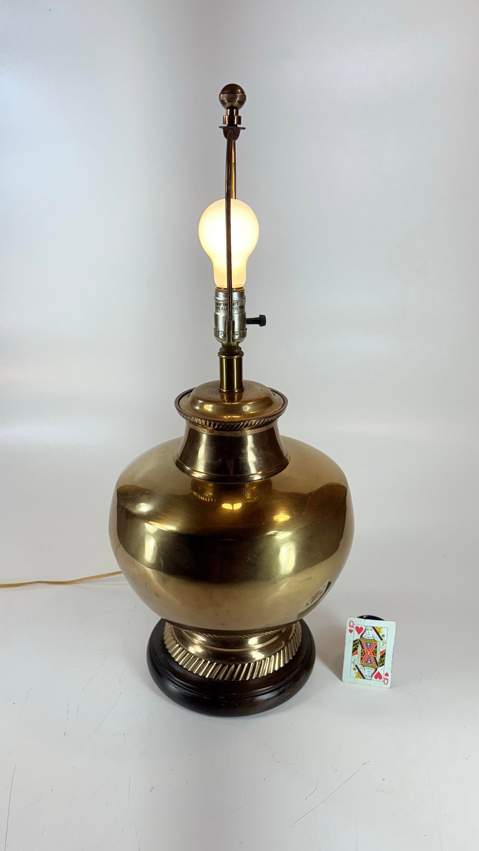 Mid 20th Century Fredrick Cooper Brass Lamp, Hollywood Regency, Midcentury Modern - 11
