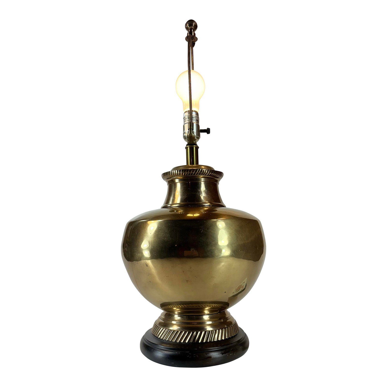 Mid 20th Century Fredrick Cooper Brass Lamp, Hollywood Regency, Midcentury Modern (1 of 12)