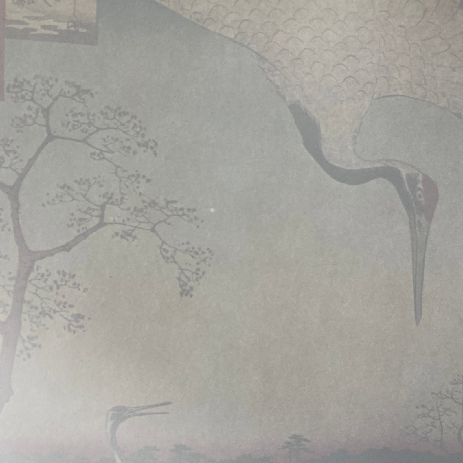 Hiroshige: Minowa, Kanasugi, Mikawashima (Cranes) - Woodblock Reproduction - 7