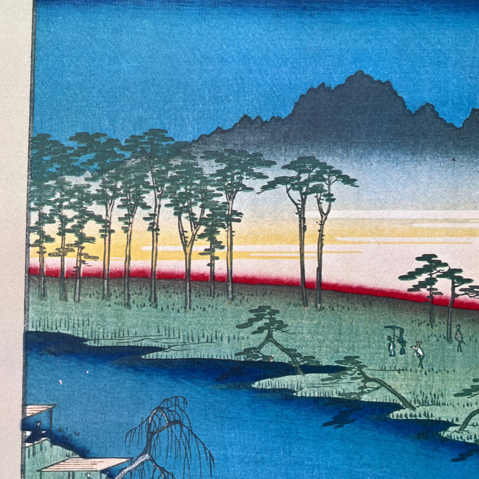 Mid 20th Century Hiroshige: New Year's Eve Foxfires at Oji - Woodblock Reproduction - 5