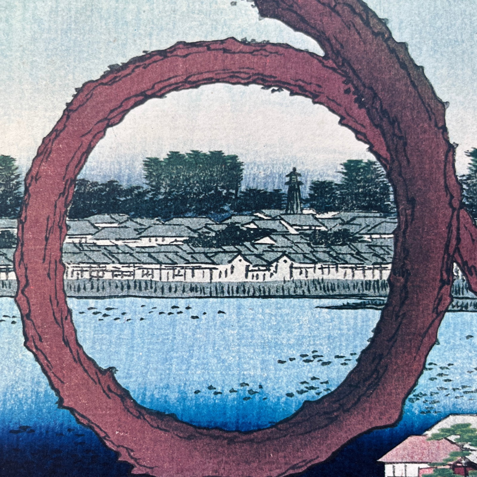 Hiroshige: Moon Pine, Ueno - High-Quality Woodblock Reproduction - 5