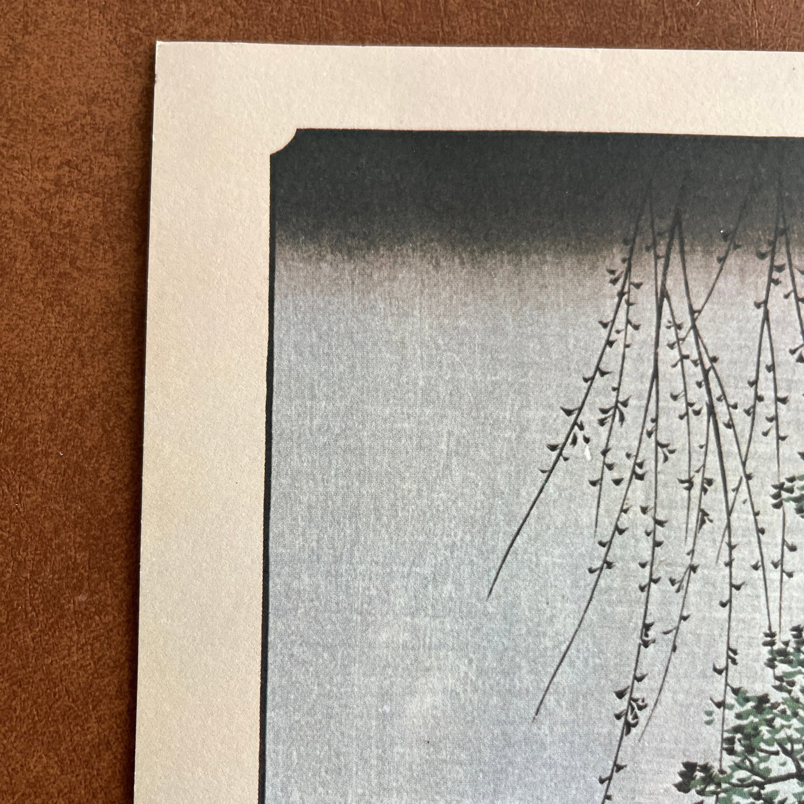 Mid 20th Century Hiroshige: Tone River, Scattering Star-Vessels - Woodblock Reproduction - 3