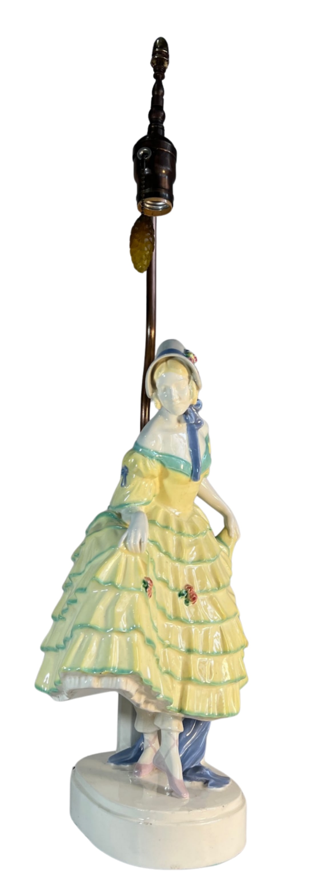 Antique Keramos Figural Porcelain Lamp by Padany - 13