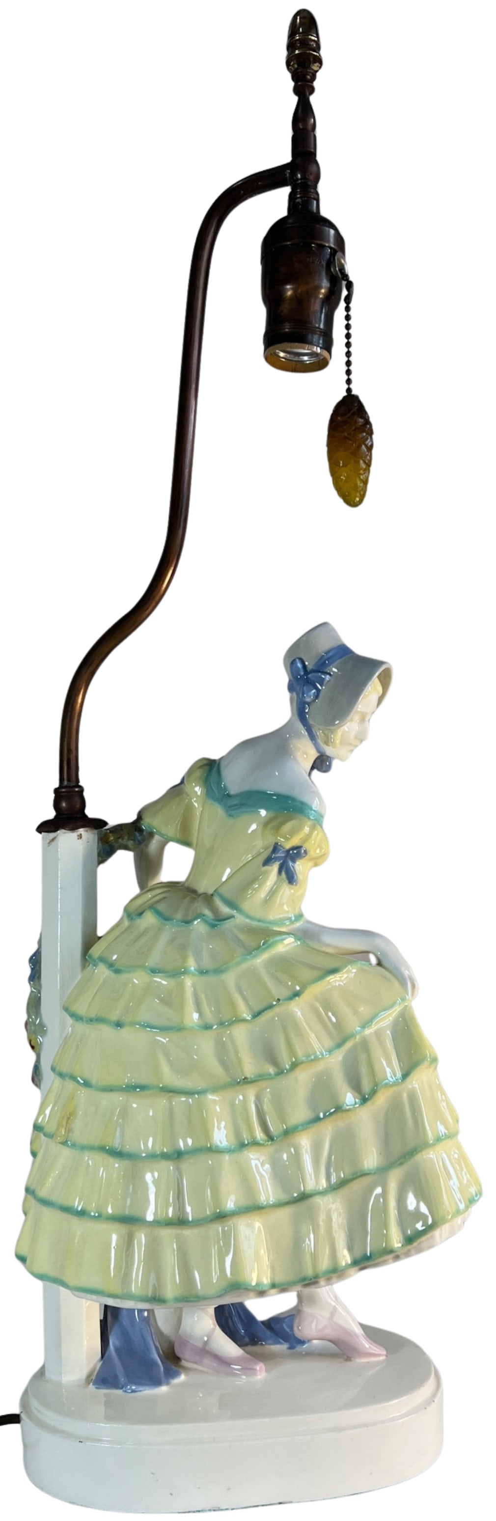 Antique Keramos Figural Porcelain Lamp by Padany - 16