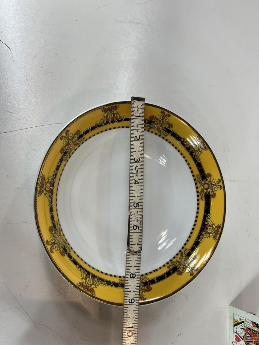 Late 20th Century Serving Bowl "Barocco" Italian Versace Design Rutherford Porcelain - 5