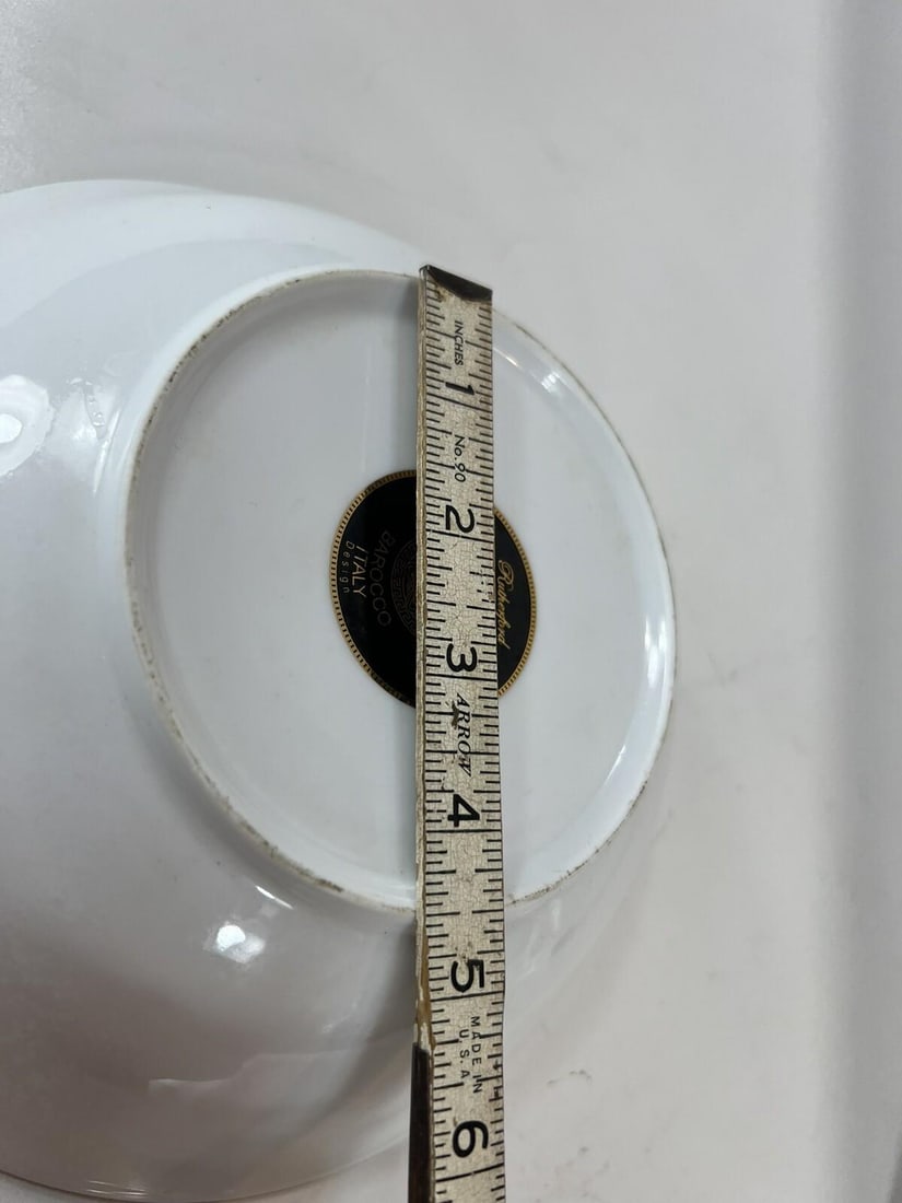 Late 20th Century Serving Bowl "Barocco" Italian Versace Design Rutherford Porcelain - 6