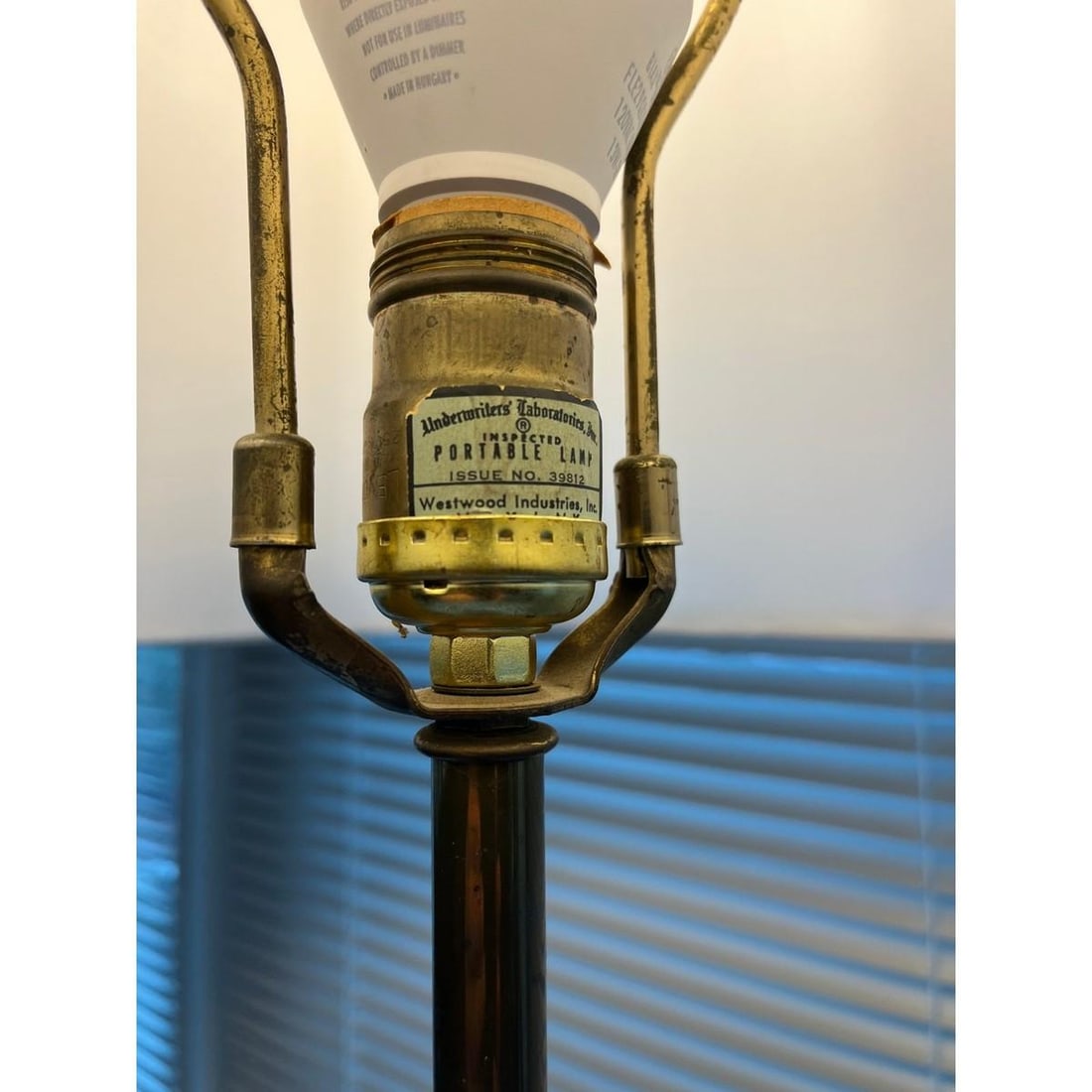 Vintage Westwood Industries Hollywood Regency Brass & Crystal Cage Table Lamp 33 - 3