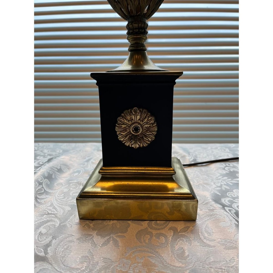 Vintage Westwood Industries Hollywood Regency Brass & Crystal Cage Table Lamp 33 - 7
