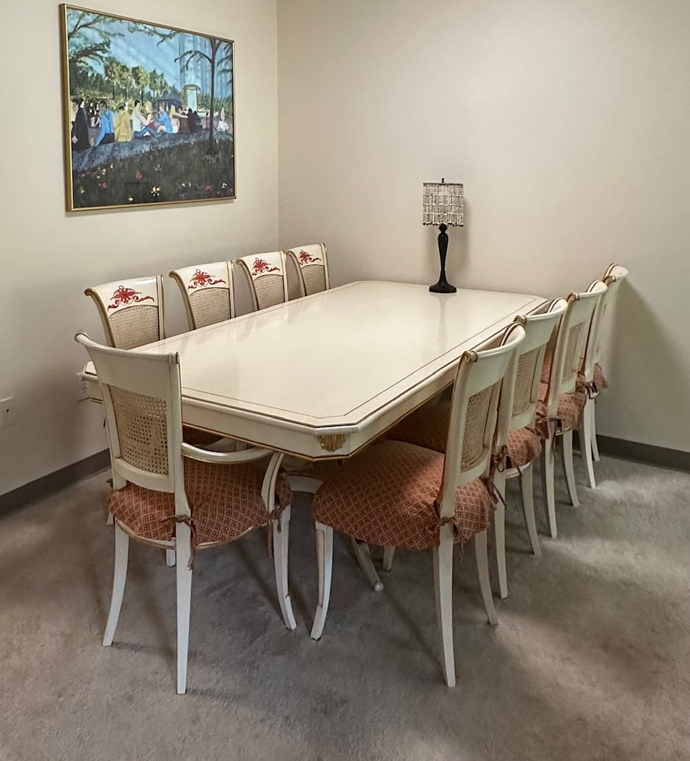100% Made in Italy Elegant Custom Made Dining Table for 10 Person - 8