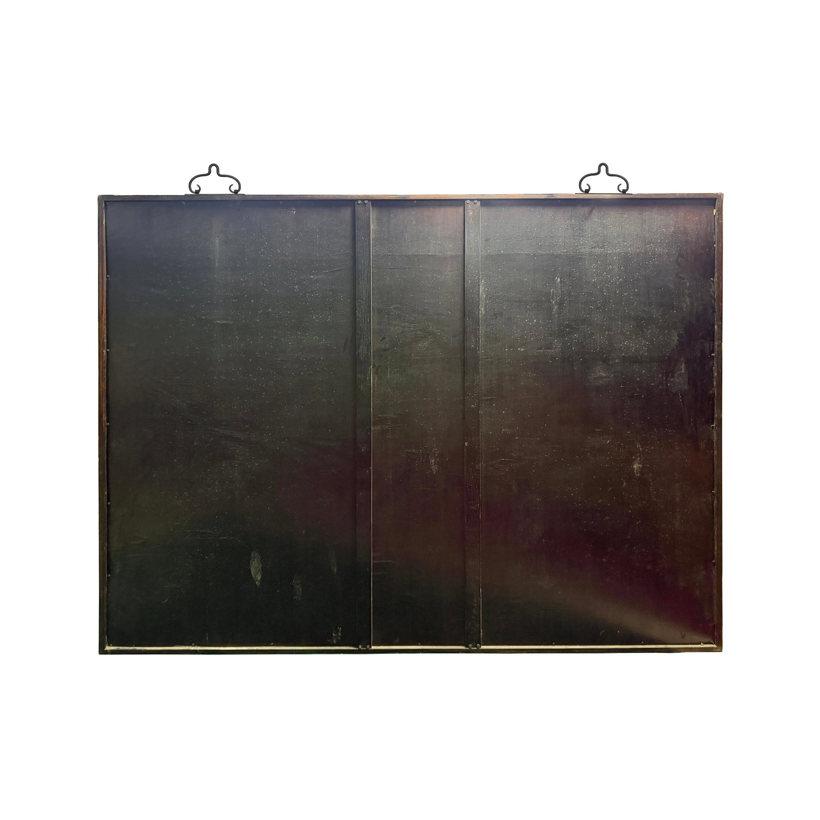 85" X 71" Chinese Red Golden Relief Carving Wood Frame Wall Mirror - 14