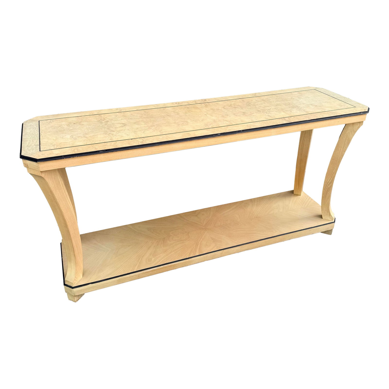 Vintage Art Deco Burlwood Console Table (1 of 12)
