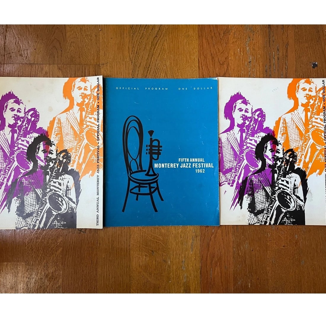 1960 & 1962 Monterey Jazz Festival Programs Vintage Official- Set of 3 - 5