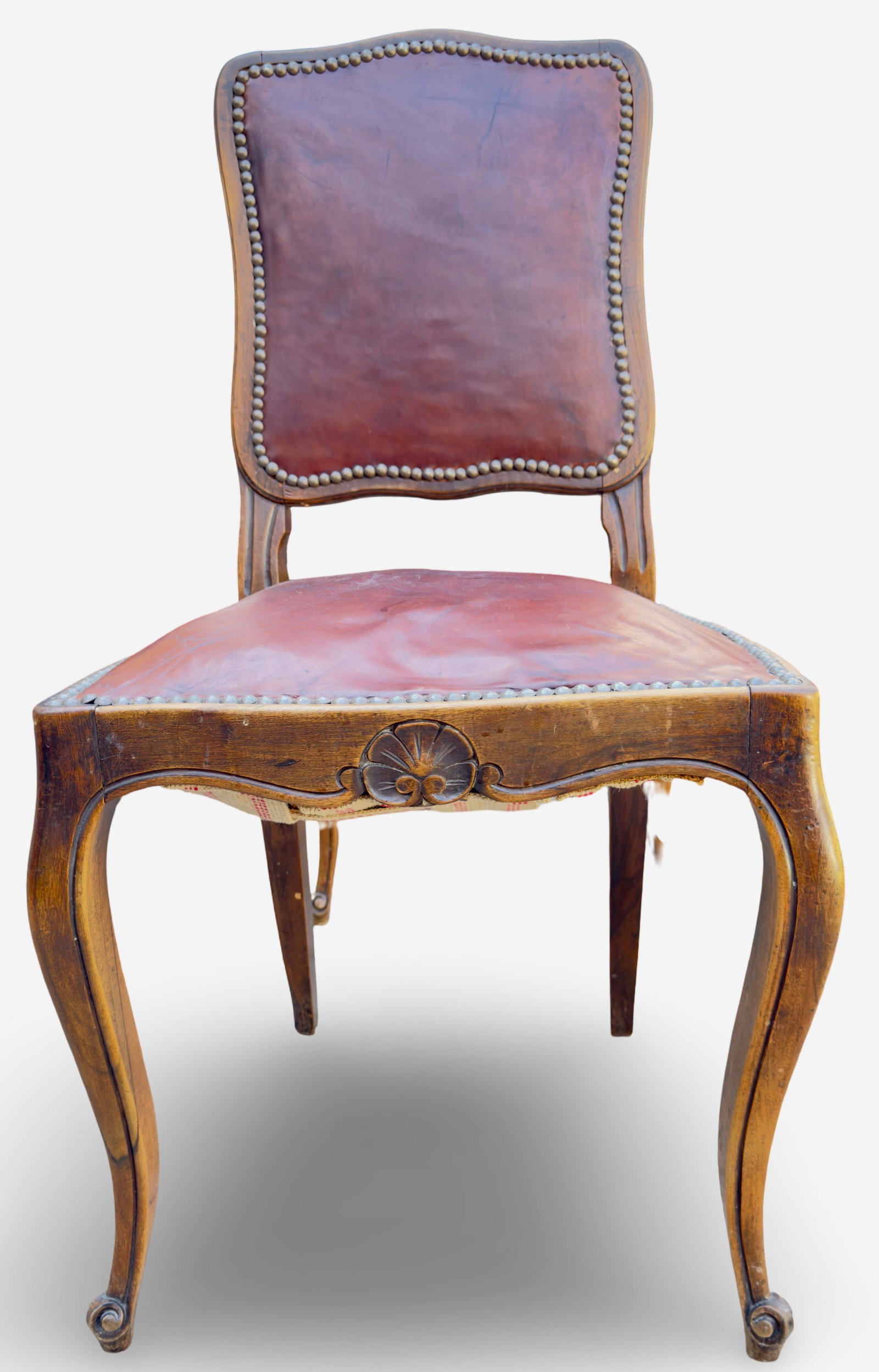 Elegant Set of Eight French Louis XV Antique Dining Chairs From the Late 1800s - 6