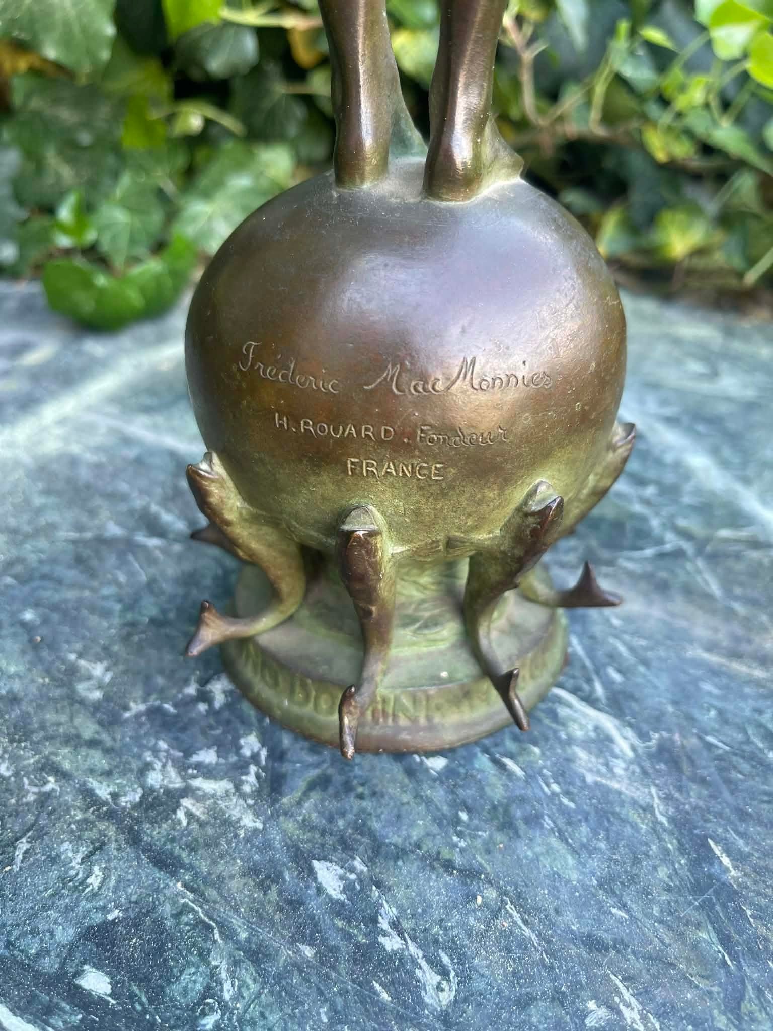 Antique Bronze Sculpture "Pan of Rohallion" by Frederick William MacMonnies (1890) - 16