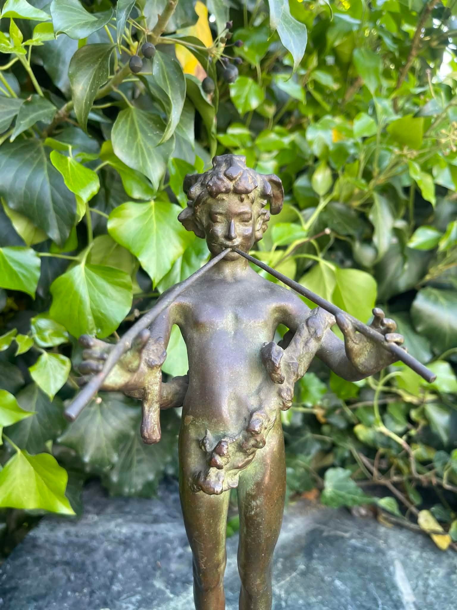 Antique Bronze Sculpture "Pan of Rohallion" by Frederick William MacMonnies (1890) - 5