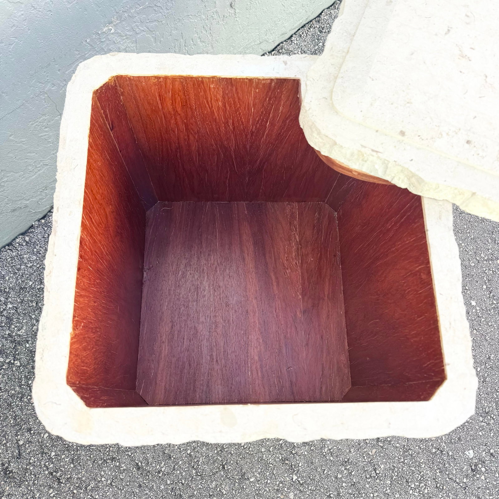 Postmodern Tessellated Stone Swivel Top Side Table With Storage - A Pair - 9