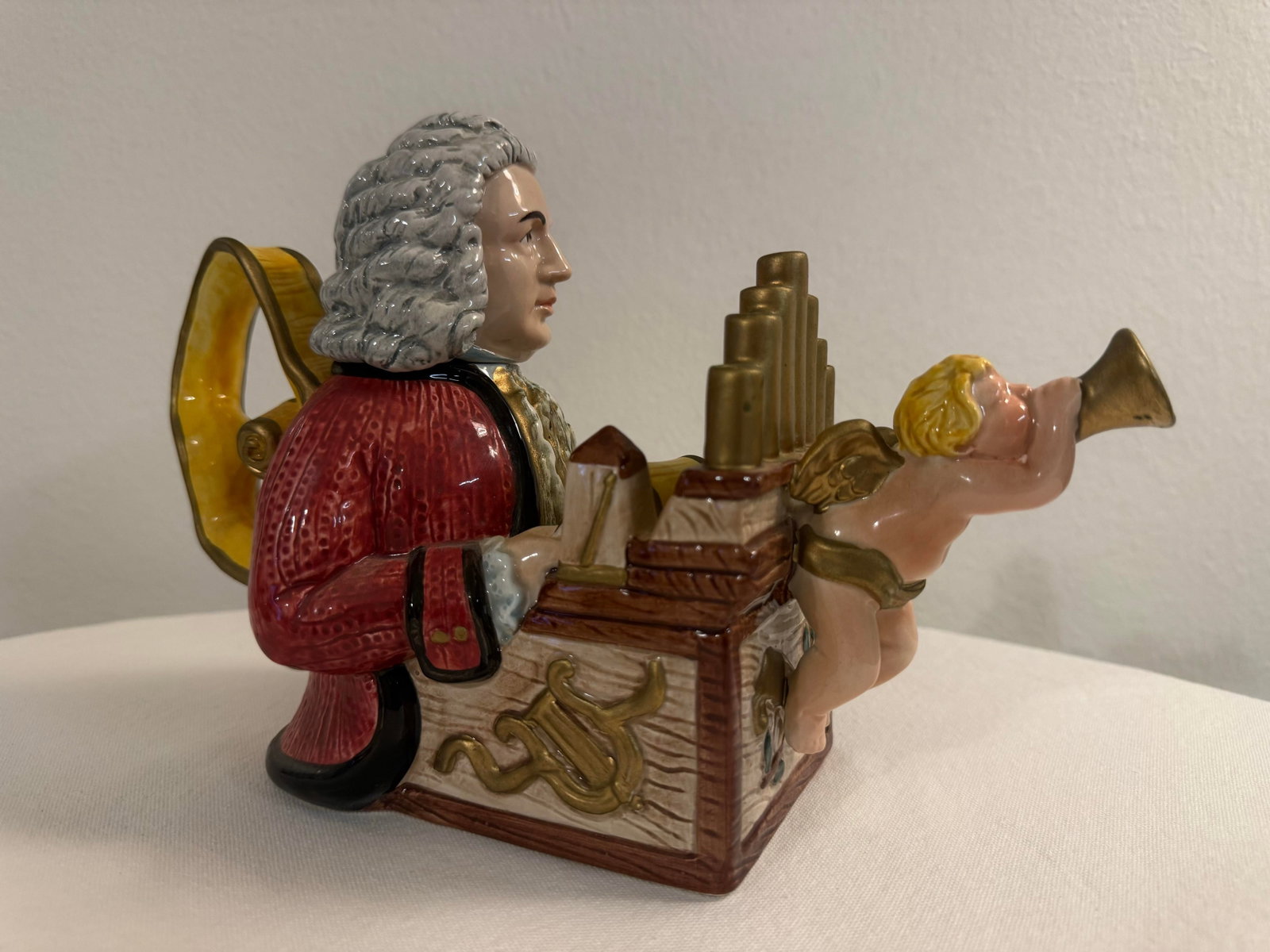 1990s Fitz and Floyd Johann Sebastian Bach Character Teapot - 5