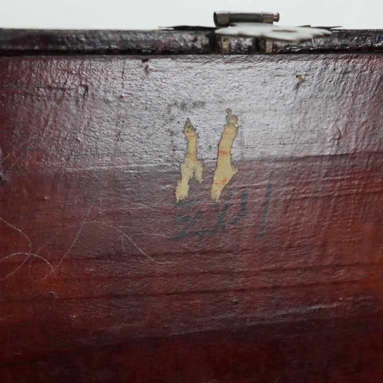 Antique Chinese Polychromed Chinoiserie Document Box C1890 - 10