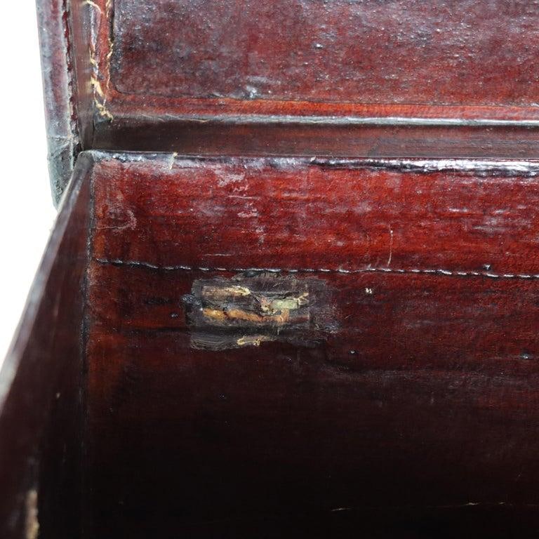 Antique Chinese Polychromed Chinoiserie Document Box C1890 - 13