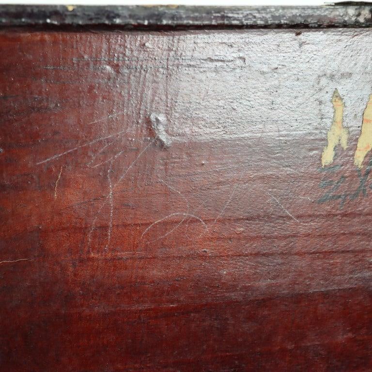Antique Chinese Polychromed Chinoiserie Document Box C1890 - 9