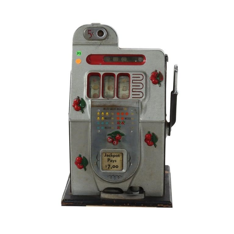 Mills Novelty Co. Cherry Blossom Nickel Slot Casino Gaming Machine C1930 - 10