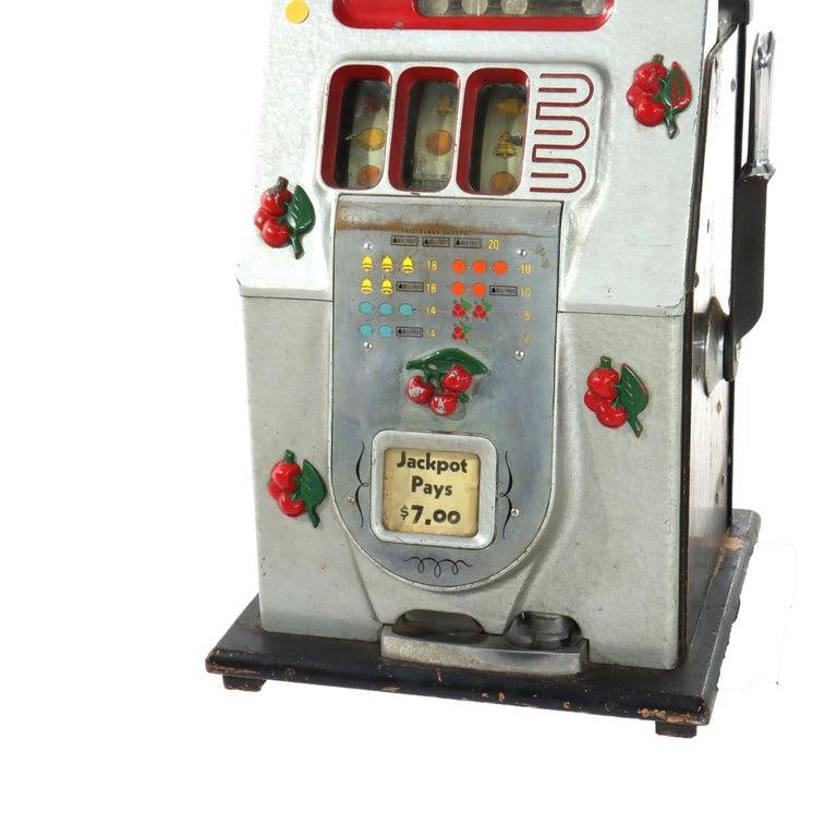 Mills Novelty Co. Cherry Blossom Nickel Slot Casino Gaming Machine C1930 - 4