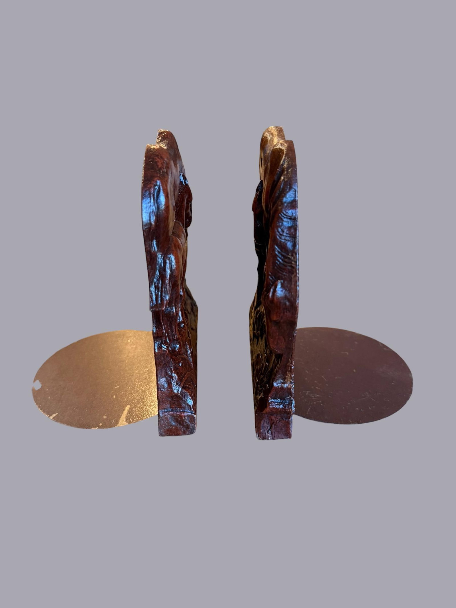 1960s Syroco Wood Horse Equestrian Bookends - A Pair - 3