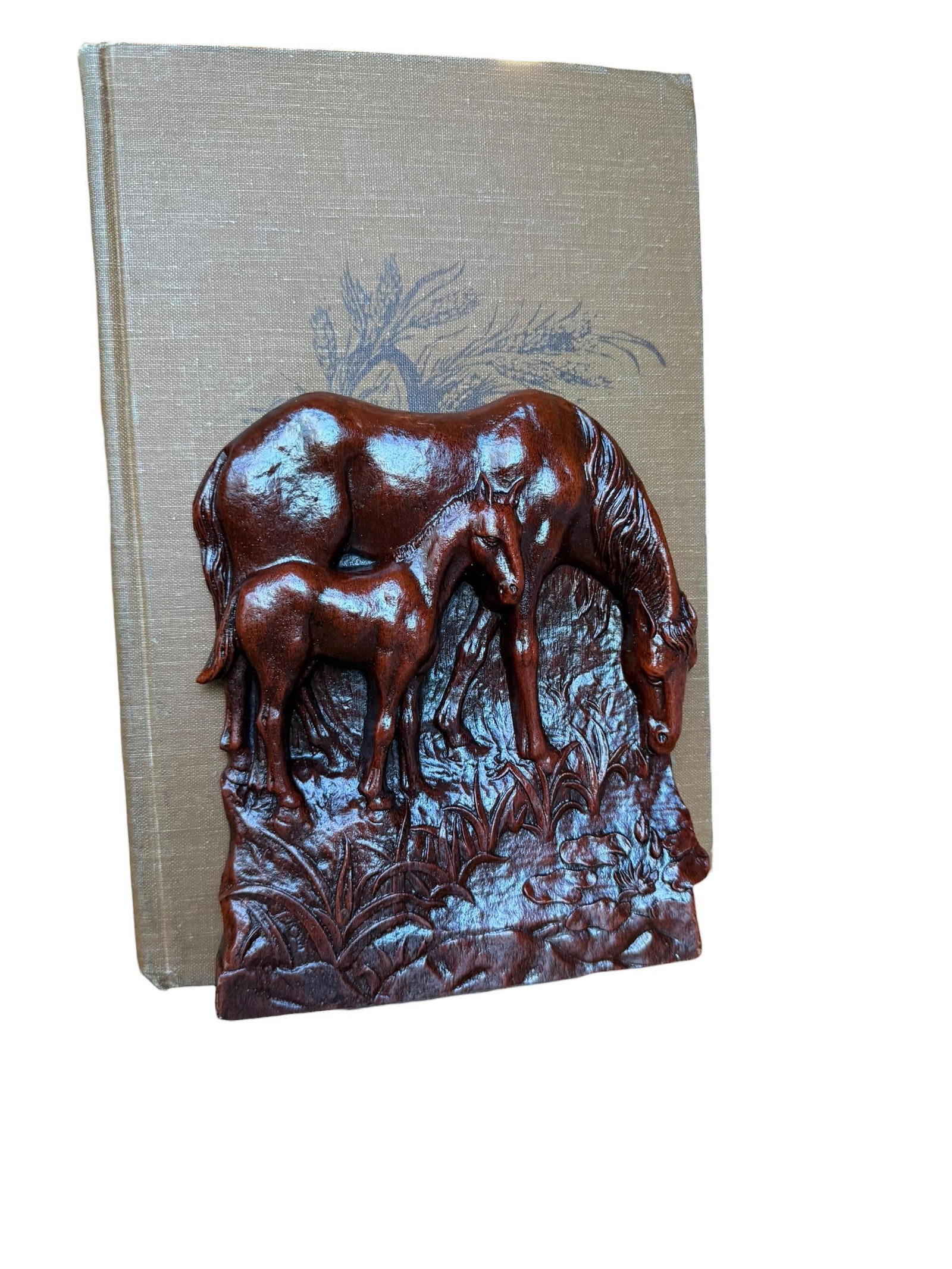 1960s Syroco Wood Horse Equestrian Bookends - A Pair - 4
