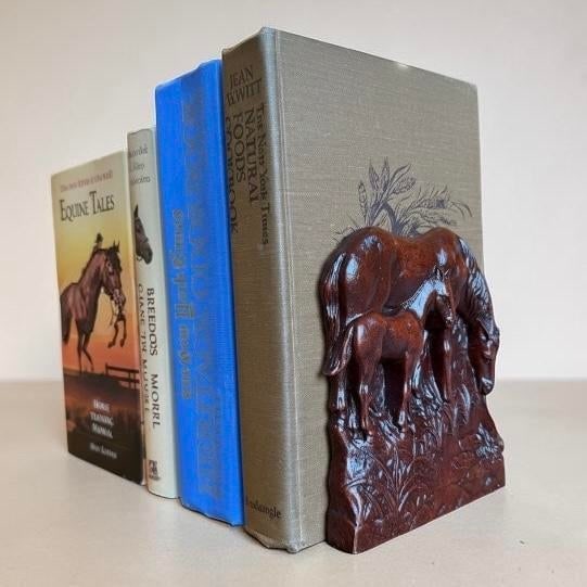 1960s Syroco Wood Horse Equestrian Bookends - A Pair - 5