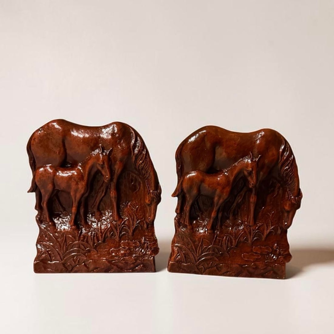 1960s Syroco Wood Horse Equestrian Bookends - A Pair - 7