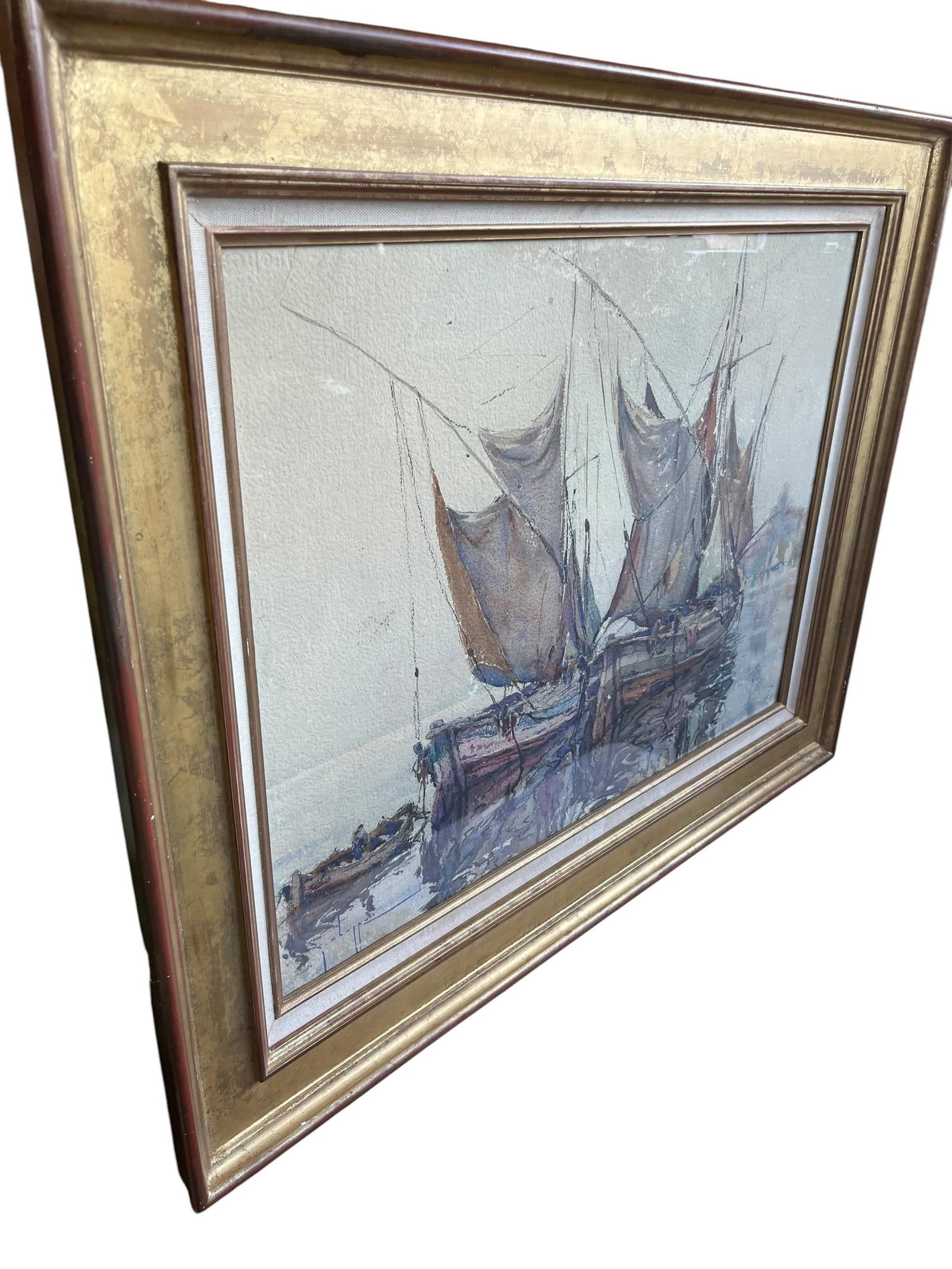 Large French Watercolor - 2