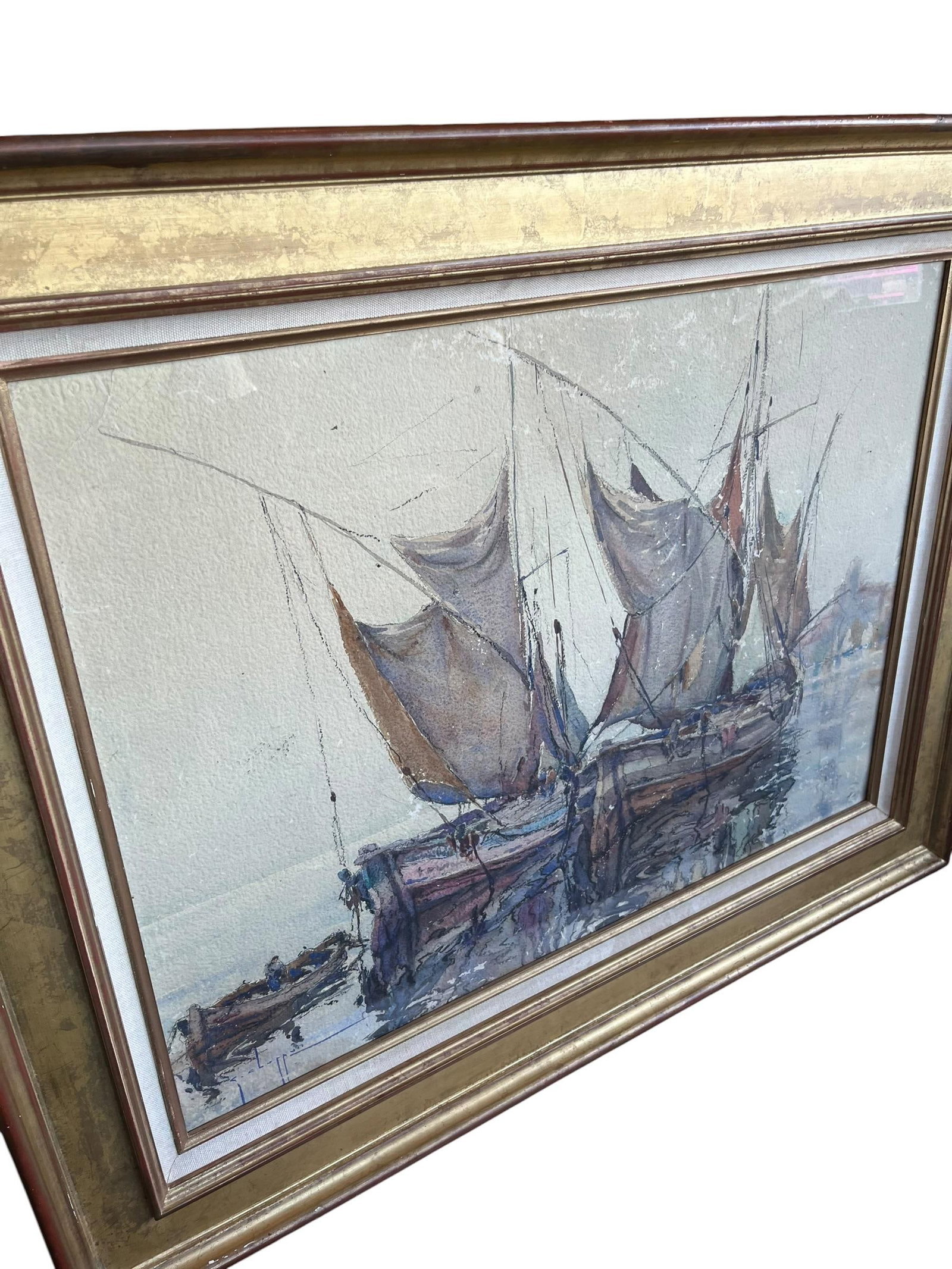 Large French Watercolor - 3