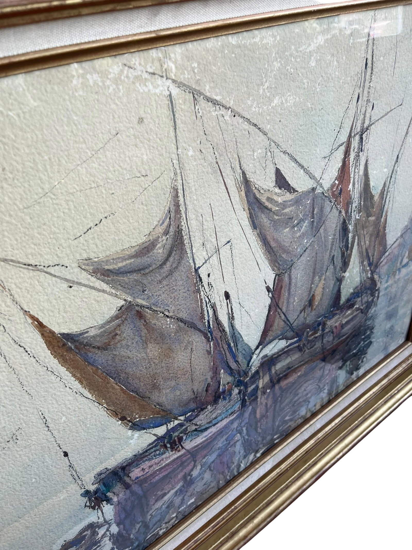 Large French Watercolor - 4