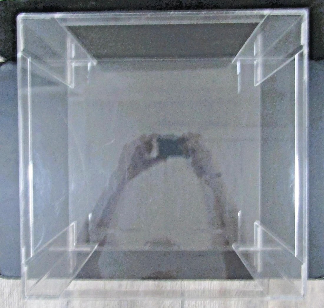 MCM Hollywood Regency Clear Lucite Acrylic Two-Tier Square Side Table - 6