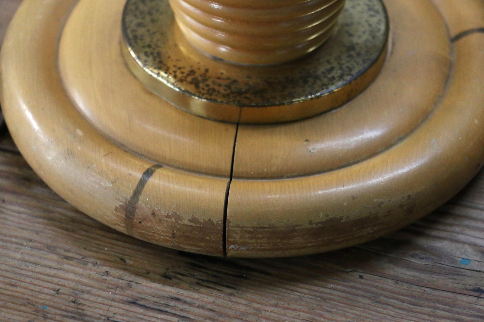 1950s Heywood-Wakefield Bamboo Style Table Lamps | Pair of Mid Century Modern Wood Lamps - 15