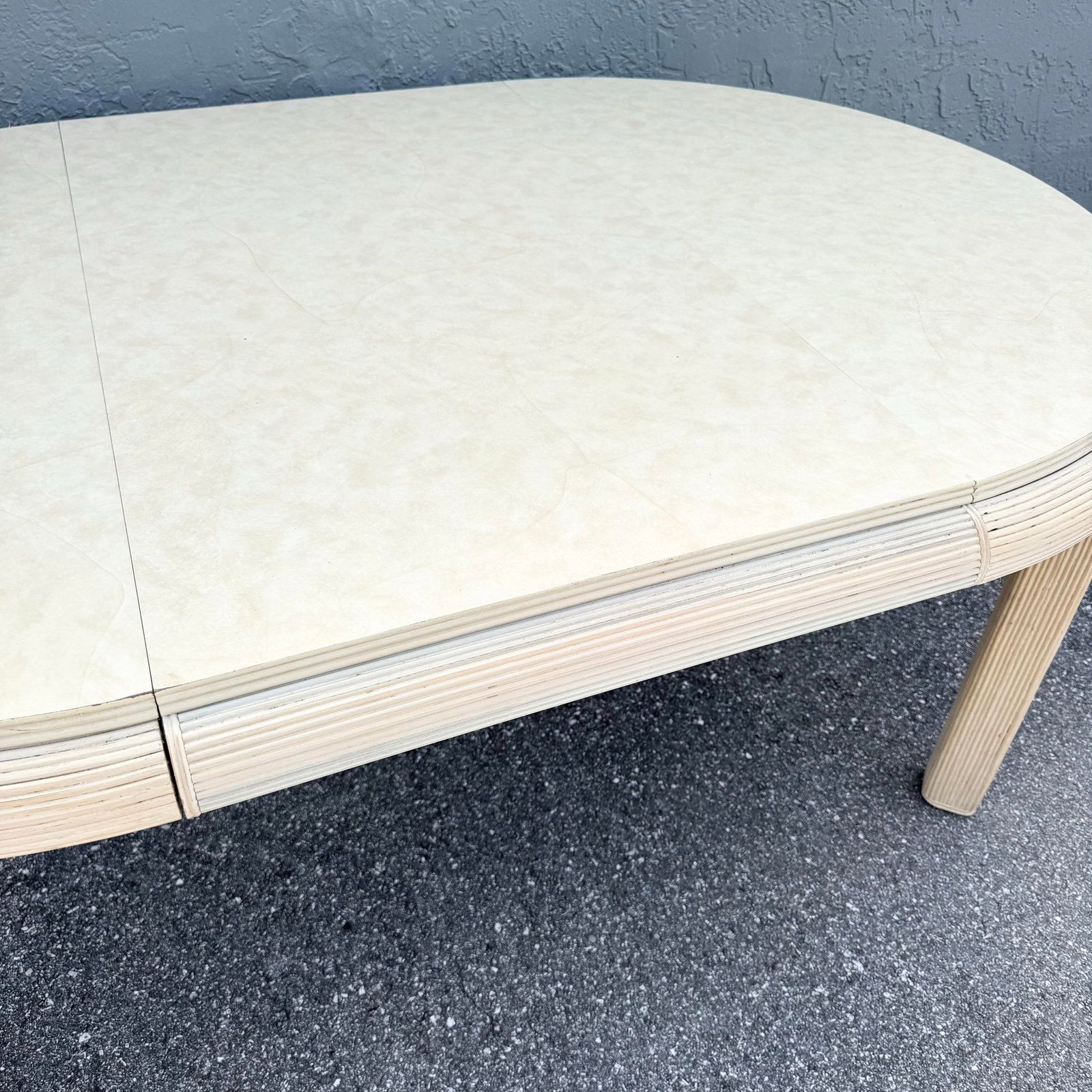 Boho Chic Pencil Reed Extendable Dining Table - 10