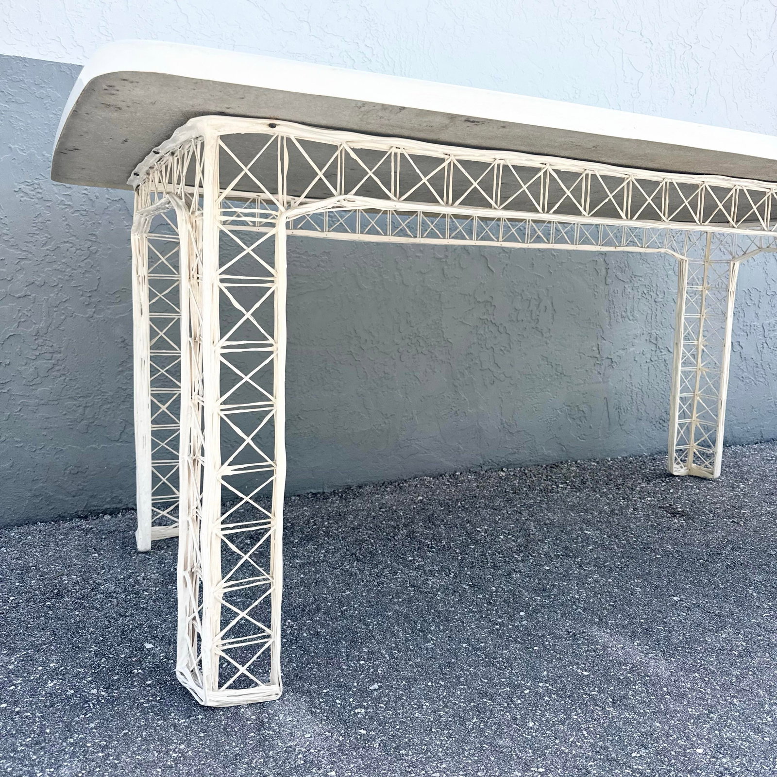 Mid Century Modern Spun Fiberglass Rectangular Dining Table - 5